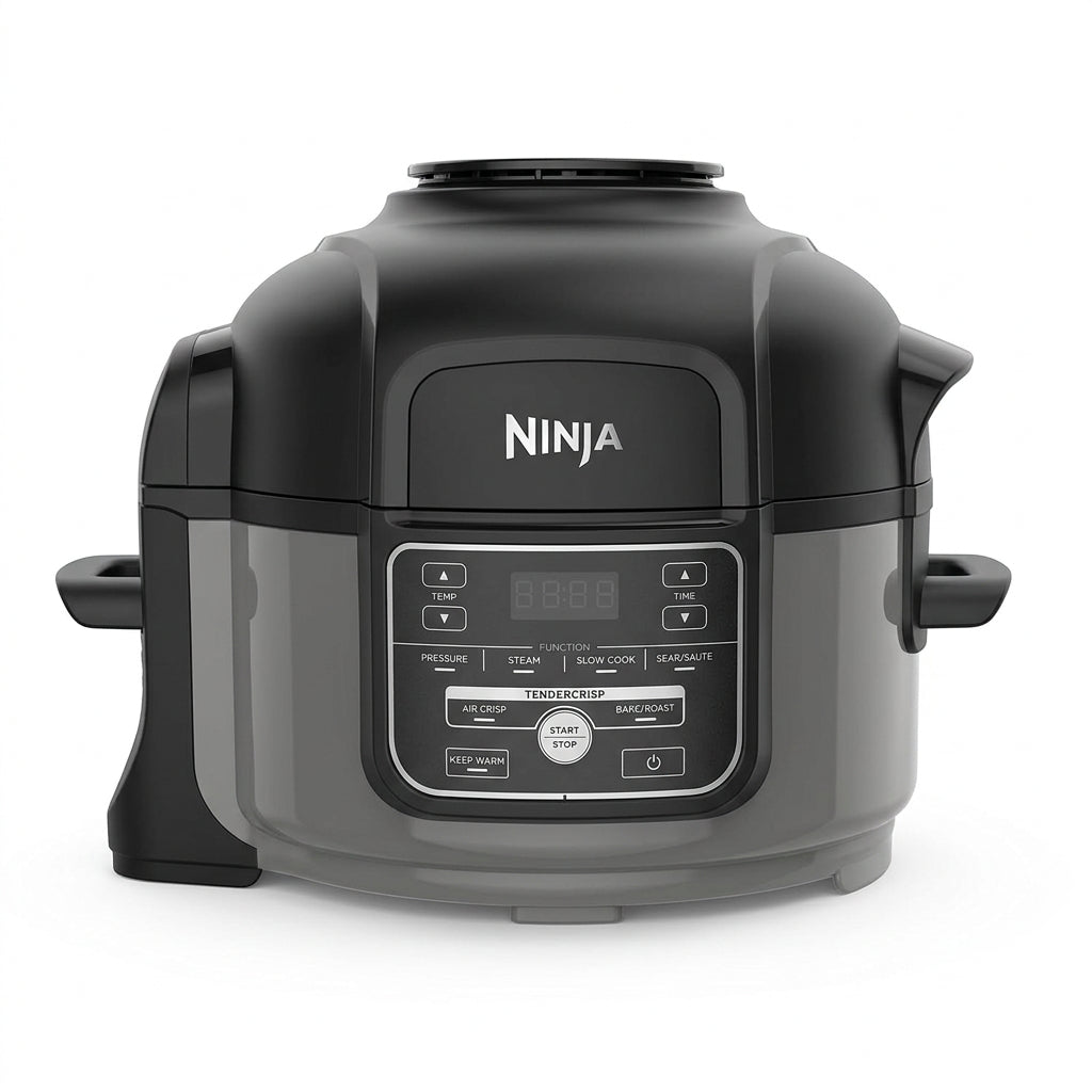 Ninja OP100UK Foodi Mini 6-in-1 Multi-Cooker 4.7L Grey and Black